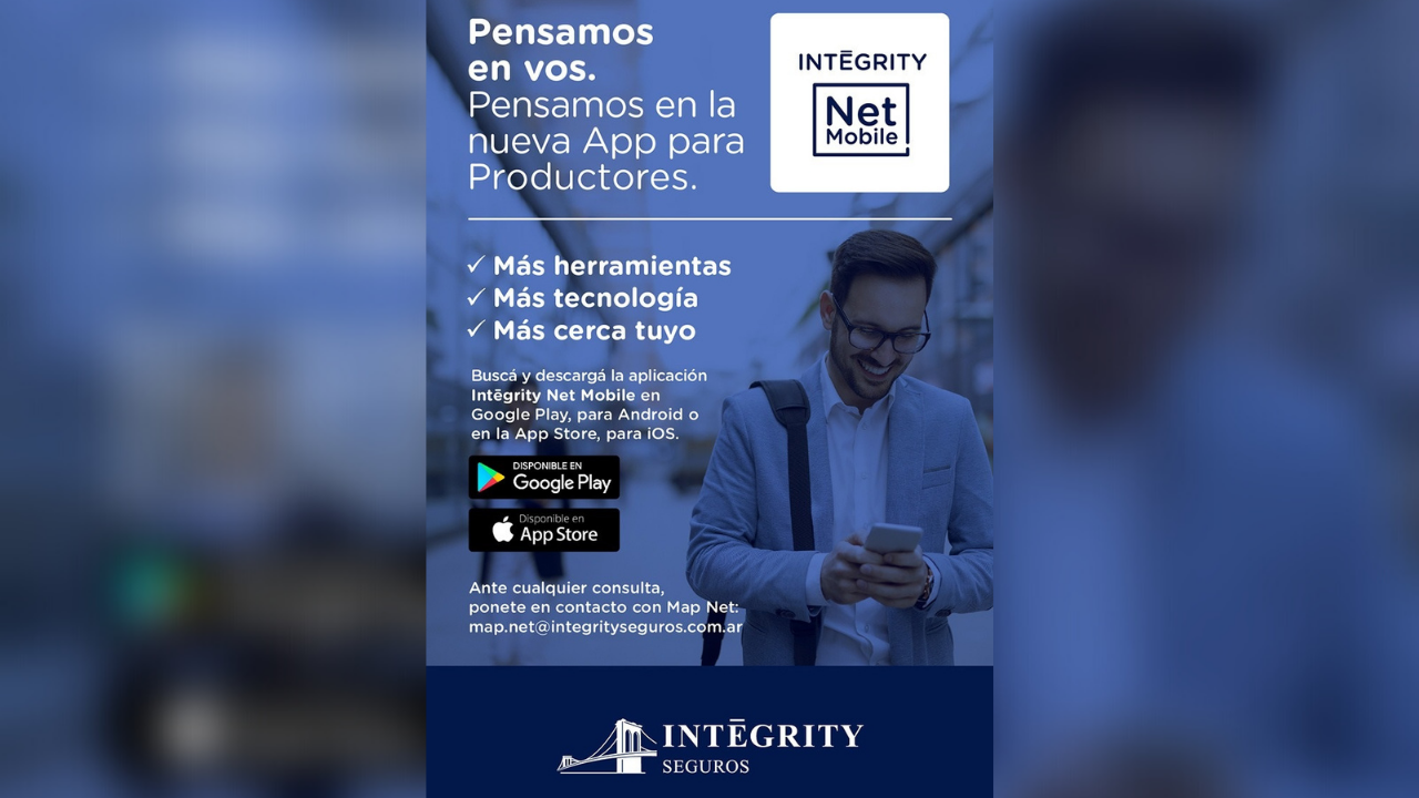 Se trata de Intēgrity Net Mobile, desde la cual se podrá realizar consultas sobre pólizas, cotizar autos y motos, y gestionar siniestros y comisiones...