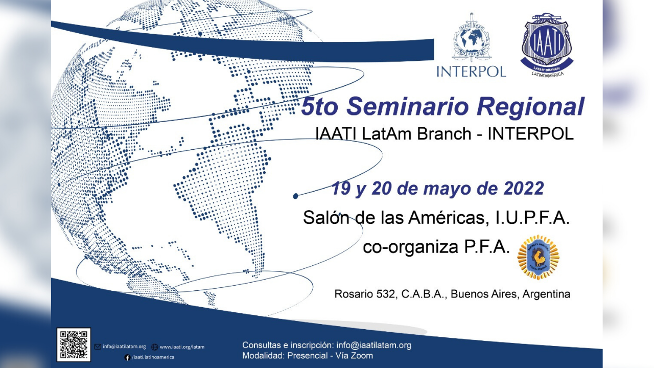 La conferencia se realizará el 19 y 20 de Mayo de 2022 en el Salón de las Américas Sede del Instituto Universitario de la Policía Federal Argentina (IUPFA)...